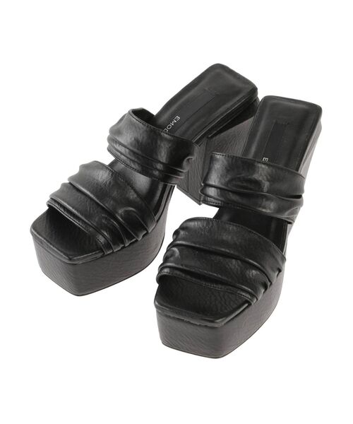 EMODA（エモダ）の「ワイドギャザーハイヒール（サンダル・レディース・アイボリー/グレー/ブラック・SMALL/MEDIUM/LARGE）」の21枚目の写真