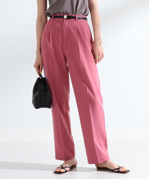 Ray BEAMS(レイビームス)の「Ray BEAMS / 1タック カラー パンツ(スラックス・レディース・レッド系その他/グリーン系その他2・1/0)」の8枚目の写真