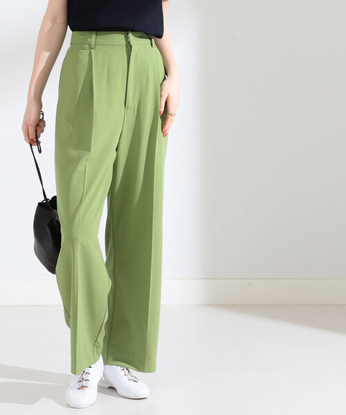 Ray BEAMS(レイビームス)の「Ray BEAMS / 1タック カラー パンツ(スラックス・レディース・レッド系その他/グリーン系その他2・1/0)」の16枚目の写真