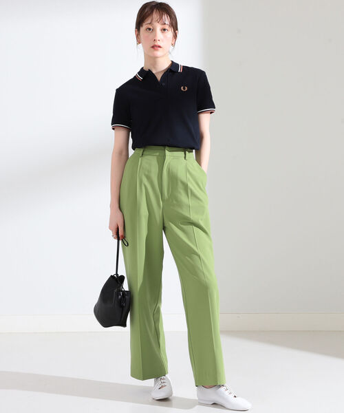 Ray BEAMS(レイビームス)の「Ray BEAMS / 1タック カラー パンツ(スラックス・レディース・レッド系その他/グリーン系その他2・1/0)」の17枚目の写真