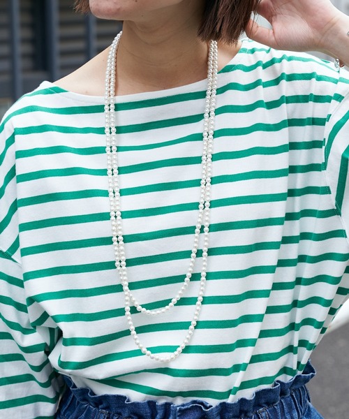 CIAOPANIC TYPY(チャオパニックティピー)の「lil2連パールネックレス(ネックレス・レディース・ホワイト・ONE SIZE)」の1枚目の写真