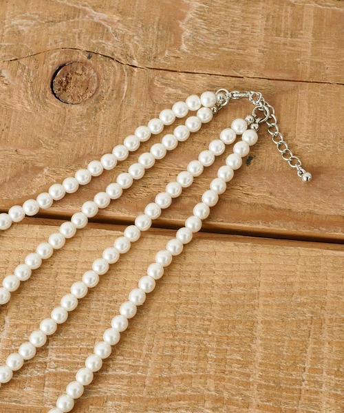 CIAOPANIC TYPY(チャオパニックティピー)の「lil2連パールネックレス(ネックレス・レディース・ホワイト・ONE SIZE)」の5枚目の写真