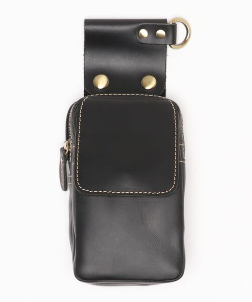 Fun & Daily（ファンアンドデイリー）の「F&D : Cow Leather Square Waist Bag（ボディバッグ/ウエストポーチ・レディース・ブラック・FREE）」の5枚目の写真