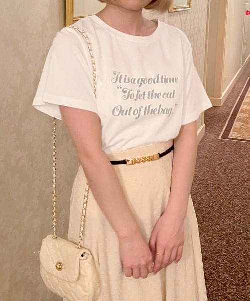 apres jour（アプレジュール）の「アソートロゴT【ZOZOTOWN限定アイテム】【4AP】（Tシャツ/カットソー・レディース・アイボリー/ライトピンク/オフホワイト/ホワイト系その他・X-LARGE/フリー）」の3枚目の写真