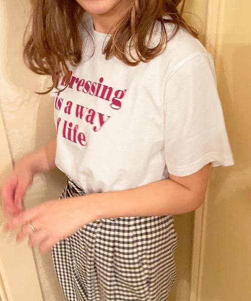 apres jour（アプレジュール）の「アソートロゴT【ZOZOTOWN限定アイテム】【4AP】（Tシャツ/カットソー・レディース・アイボリー/ライトピンク/オフホワイト/ホワイト系その他・X-LARGE/フリー）」の8枚目の写真