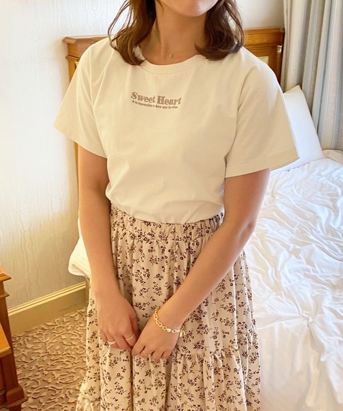 apres jour（アプレジュール）の「アソートロゴT【ZOZOTOWN限定アイテム】【4AP】（Tシャツ/カットソー・レディース・アイボリー/ライトピンク/オフホワイト/ホワイト系その他・X-LARGE/フリー）」の12枚目の写真