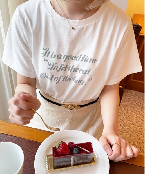 apres jour（アプレジュール）の「アソートロゴT【ZOZOTOWN限定アイテム】【4AP】（Tシャツ/カットソー・レディース・アイボリー/ライトピンク/オフホワイト/ホワイト系その他・X-LARGE/フリー）」の18枚目の写真