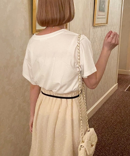 apres jour（アプレジュール）の「アソートロゴT【ZOZOTOWN限定アイテム】【4AP】（Tシャツ/カットソー・レディース・アイボリー/ライトピンク/オフホワイト/ホワイト系その他・X-LARGE/フリー）」の21枚目の写真