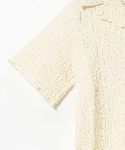 Ray BEAMS（レイビームス）の「Ray BEAMS / シャーリング オープンカラー シャツ（シャツ/ブラウス・レディース・オフホワイト/グリーン/ブラック・ONE SIZE）」の20枚目の写真