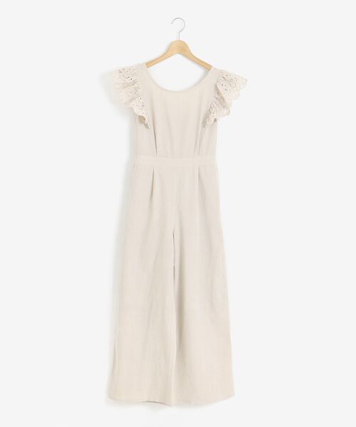 MAJESTIC LEGON（マジェスティックレゴン）の「ピクニックサロペット（サロペット/オーバーオール・レディース・ライトグレー/ブラック/ベージュ・SMALL/MEDIUM）」の17枚目の写真