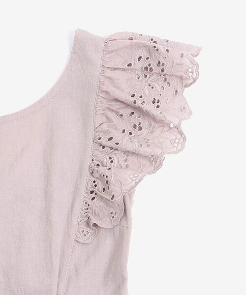 MAJESTIC LEGON（マジェスティックレゴン）の「ピクニックサロペット（サロペット/オーバーオール・レディース・ライトグレー/ブラック/ベージュ・SMALL/MEDIUM）」の22枚目の写真