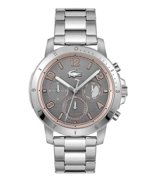 LACOSTE（ラコステ）の「【LACOSTE】ラコステ TOPSPIN マルチファンクション 腕時計（アナログ腕時計・メンズ・ブラック×シルバー/シルバー/ブラック・FREE）」の3枚目の写真