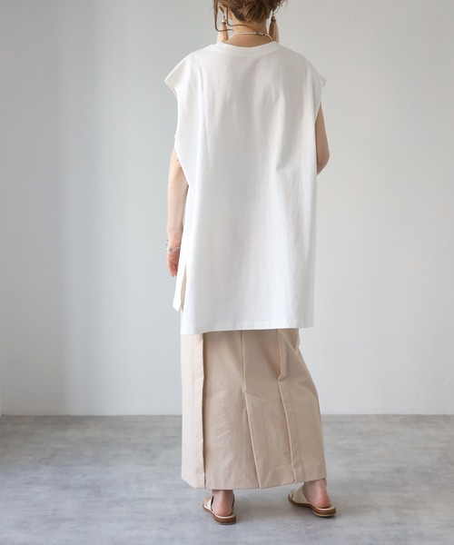 4youstory（フォーユーストーリー）の「ラグランスリーブロングTシャツ（Tシャツ/カットソー・レディース・ブラック/アイボリー/モカ/サンドベージュ/ラベンダー・MEDIUM）」の8枚目の写真