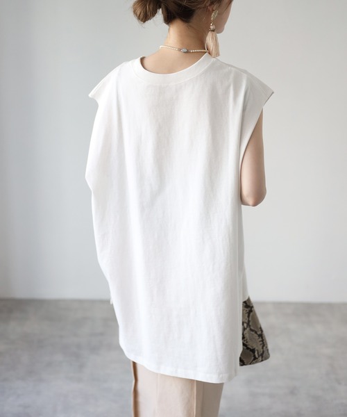 4youstory（フォーユーストーリー）の「ラグランスリーブロングTシャツ（Tシャツ/カットソー・レディース・ブラック/アイボリー/モカ/サンドベージュ/ラベンダー・MEDIUM）」の11枚目の写真