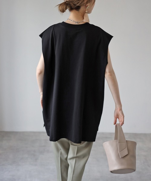 4youstory（フォーユーストーリー）の「ラグランスリーブロングTシャツ（Tシャツ/カットソー・レディース・ブラック/アイボリー/モカ/サンドベージュ/ラベンダー・MEDIUM）」の15枚目の写真