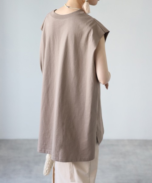 4youstory（フォーユーストーリー）の「ラグランスリーブロングTシャツ（Tシャツ/カットソー・レディース・ブラック/アイボリー/モカ/サンドベージュ/ラベンダー・MEDIUM）」の20枚目の写真