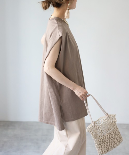 4youstory（フォーユーストーリー）の「ラグランスリーブロングTシャツ（Tシャツ/カットソー・レディース・ブラック/アイボリー/モカ/サンドベージュ/ラベンダー・MEDIUM）」の21枚目の写真