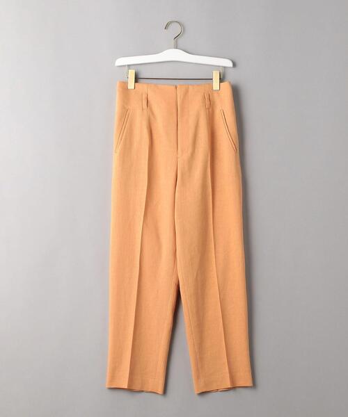 BEAUTY&YOUTH UNITED ARROWS(ビューティーアンドユースユナイテッドアローズ)の「BY 麻ブレンドハイウエストクロップドテーパードパンツ 2 -ウォッシャブル-(その他パンツ・レディース・オレンジ・MEDIUM/SMALL/LARGE)」の7枚目の写真