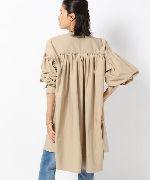 BABYLONE（バビロン）の「BABYLONE / チュニックフレアシャツ【手洗い可】（シャツ/ブラウス・レディース・ブラック/ベージュ/その他1・フリー）」の16枚目の写真