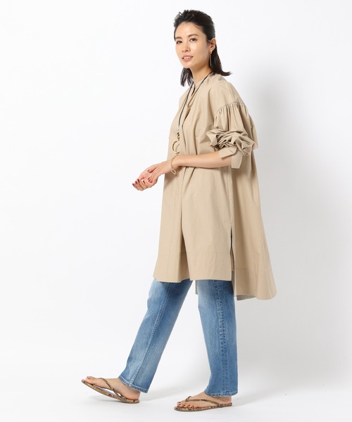 BABYLONE（バビロン）の「BABYLONE / チュニックフレアシャツ【手洗い可】（シャツ/ブラウス・レディース・ブラック/ベージュ/その他1・フリー）」の19枚目の写真