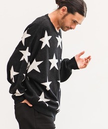 mn2397-Star Intarsiare Knit Pullover プルオーバー