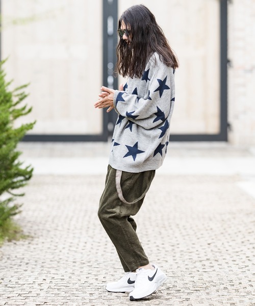 CAMBIO(カンビオ)の「mn2397-Star Intarsiare Knit Pullover プルオーバー(ニット/セーター・メンズ・ブラック/ネイビー/ミックスグレー・S/M/L)」の8枚目の写真