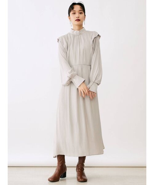 MURUA（ムルーア）の「ニットベストセットワンピース（ワンピース・レディース・アイボリー/グリーン・FREE）」の5枚目の写真