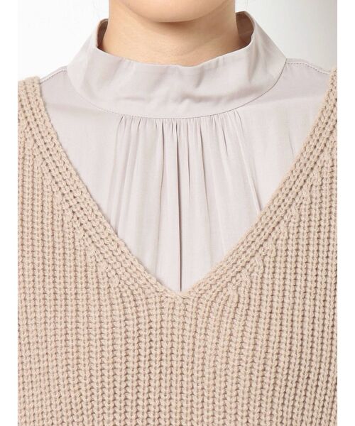 MURUA（ムルーア）の「ニットベストセットワンピース（ワンピース・レディース・アイボリー/グリーン・FREE）」の14枚目の写真