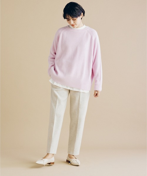 CLEARIMPRESSION （クリアインプレッション）の「アンゴラ混ラグランスリーブニット（ニット/セーター・レディース・ピンク/ラベンダー/サックスブルー・フリー）」の18枚目の写真