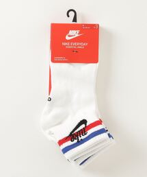 NIKE | NIKE ナイキ U NK NSW EVERYDAY ESSENTIAL AN ナイキ　エブリデイ　エッセンシャル　アンクル　ソックス DA2612 100WHITE/UNVRED(ソックス/靴下)