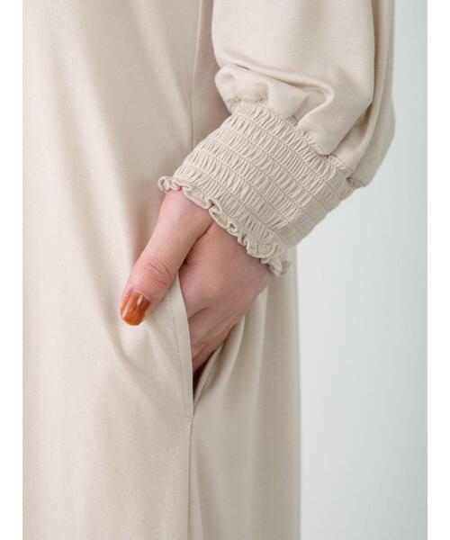 SLURR（スラ―）の「【大きいサイズ】Feminine long onepiece（ルームウェア/パジャマ・レディース・ライトベージュ・L）」の21枚目の写真