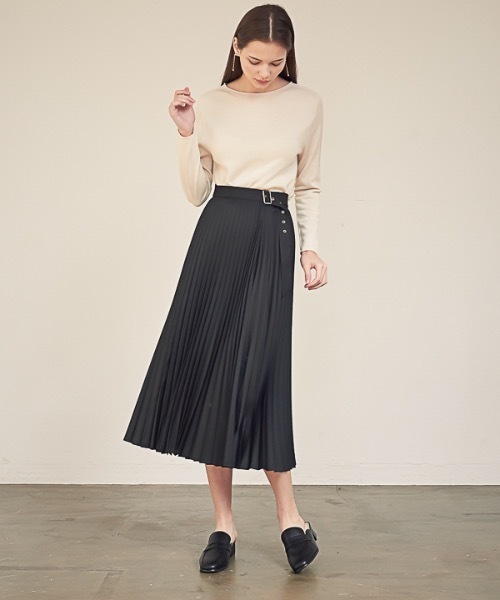 ACUD（アクド）の「【ACUD 】ガイアパンツラップスカート / Gaia Pleats Wrap Skirt（スカート・レディース・ブラック/ベージュ・FREE）」の8枚目の写真