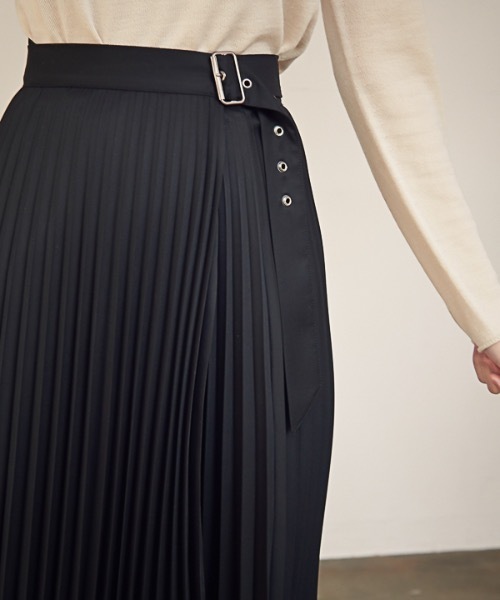 ACUD（アクド）の「【ACUD 】ガイアパンツラップスカート / Gaia Pleats Wrap Skirt（スカート・レディース・ブラック/ベージュ・FREE）」の17枚目の写真