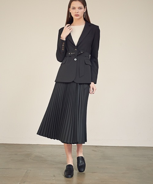 ACUD（アクド）の「【ACUD 】ガイアパンツラップスカート / Gaia Pleats Wrap Skirt（スカート・レディース・ブラック/ベージュ・FREE）」の11枚目の写真