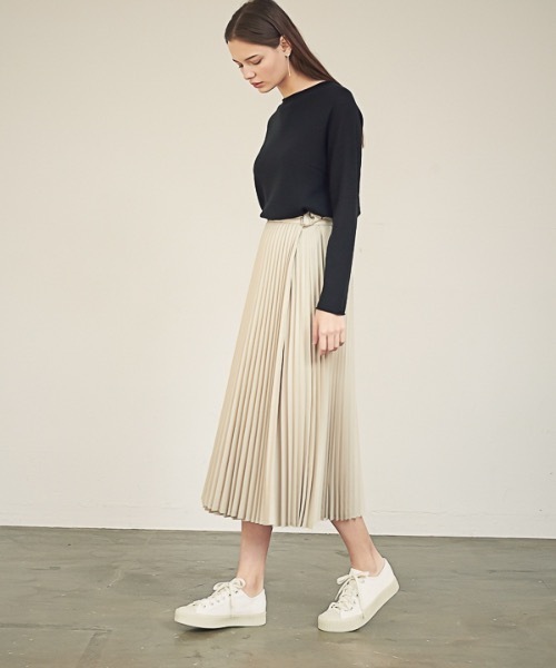ACUD（アクド）の「【ACUD 】ガイアパンツラップスカート / Gaia Pleats Wrap Skirt（スカート・レディース・ブラック/ベージュ・FREE）」の18枚目の写真