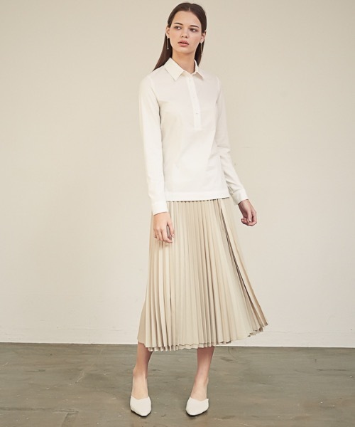 ACUD（アクド）の「【ACUD 】ガイアパンツラップスカート / Gaia Pleats Wrap Skirt（スカート・レディース・ブラック/ベージュ・FREE）」の10枚目の写真