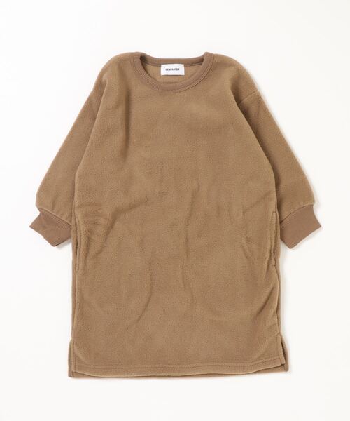 GENERATOR（ジェネレーター）の「GENERATOR　フリースワンピース（ワンピース・キッズ・ベージュ/カーキ/ブラック・M/L/XL/S）」の10枚目の写真