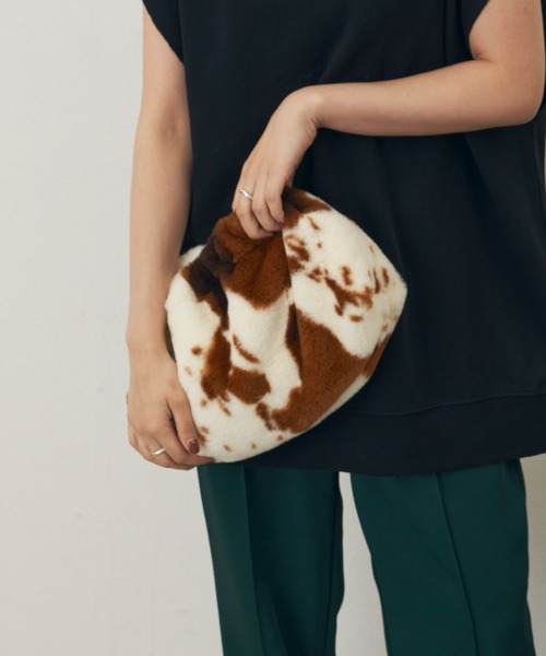 Auntie Rosa Holiday（アンティローザホリデー）の「ファーマルチWAYBAG（ショルダーバッグ・レディース・ブラック/アイボリー/レオパード・FREE）」の14枚目の写真