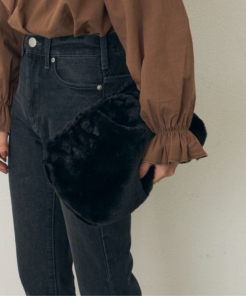 Auntie Rosa Holiday（アンティローザホリデー）の「ファーマルチWAYBAG（ショルダーバッグ・レディース・ブラック/アイボリー/レオパード・FREE）」の16枚目の写真