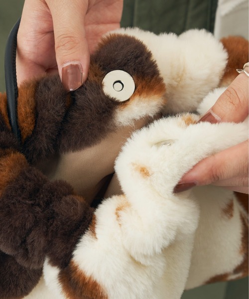 Auntie Rosa Holiday（アンティローザホリデー）の「ファーマルチWAYBAG（ショルダーバッグ・レディース・ブラック/アイボリー/レオパード・FREE）」の21枚目の写真