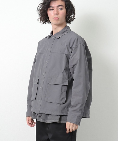 BIG BILL（ビッグビル）の「【 BIG BILL / ビッグビル 】 オーバーダイ ブルゾン X58601D BNU（ブルゾン・メンズ・サックスブルー/チャコール/カーキ・L/M）」の8枚目の写真