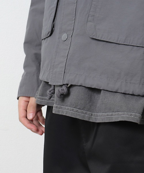 BIG BILL（ビッグビル）の「【 BIG BILL / ビッグビル 】 オーバーダイ ブルゾン X58601D BNU（ブルゾン・メンズ・サックスブルー/チャコール/カーキ・L/M）」の9枚目の写真