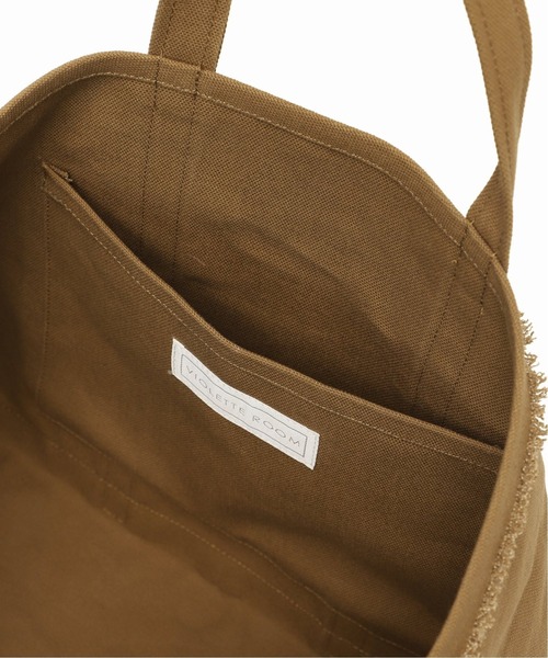 SLOBE IENA（スローブイエナ）の「【VIOLETTE ROOM/バイオレットルーム】 コットンキャンバストートバッグ◆（トートバッグ・レディース・キャメル・FREE）」の3枚目の写真