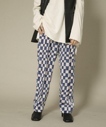 KBF | チェッカープリントイージーパンツ(その他パンツ)
