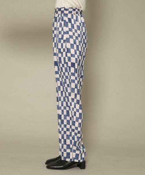 KBF(ケイビーエフ)の「チェッカープリントイージーパンツ(その他パンツ・レディース・ブルー系その他/ブラウン系その他・ONE)」の12枚目の写真