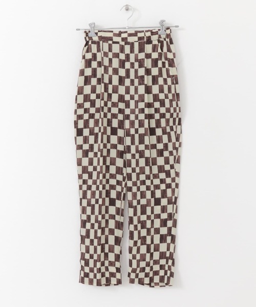 KBF(ケイビーエフ)の「チェッカープリントイージーパンツ(その他パンツ・レディース・ブルー系その他/ブラウン系その他・ONE)」の14枚目の写真