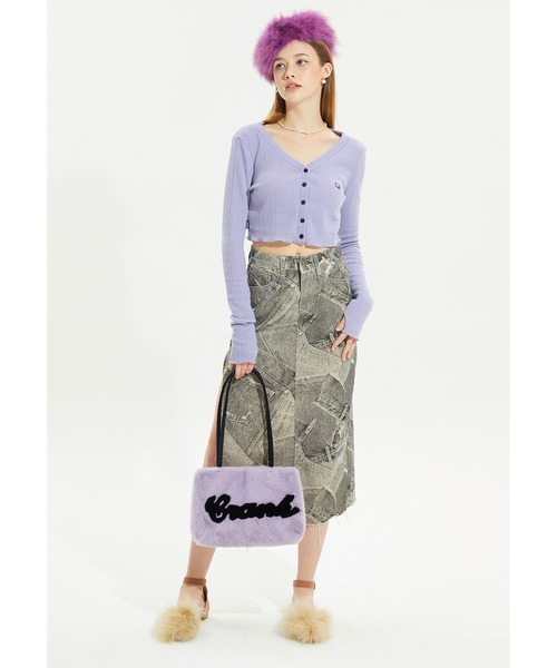 CRANK(クランク)の「A'GEM/9 × .kom『CRANK/クランク』ECO FUR SHOULDER BAG/エコファー ショルダーバッグ(ショルダーバッグ・レディース・パープル/ネイビー/A・FREE)」の11枚目の写真
