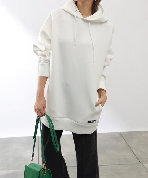 COLONY 2139(コロニートゥーワンスリーナイン)の「ダンボールビッグシルエットパーカー※ユニセックス対応(パーカー・メンズ・ブラック/ホワイト/カーキ・LARGE/X-LARGE/MEDIUM)」の2枚目の写真