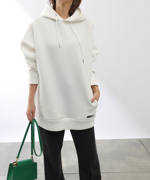 COLONY 2139(コロニートゥーワンスリーナイン)の「ダンボールビッグシルエットパーカー※ユニセックス対応(パーカー・メンズ・ブラック/ホワイト/カーキ・LARGE/X-LARGE/MEDIUM)」の4枚目の写真