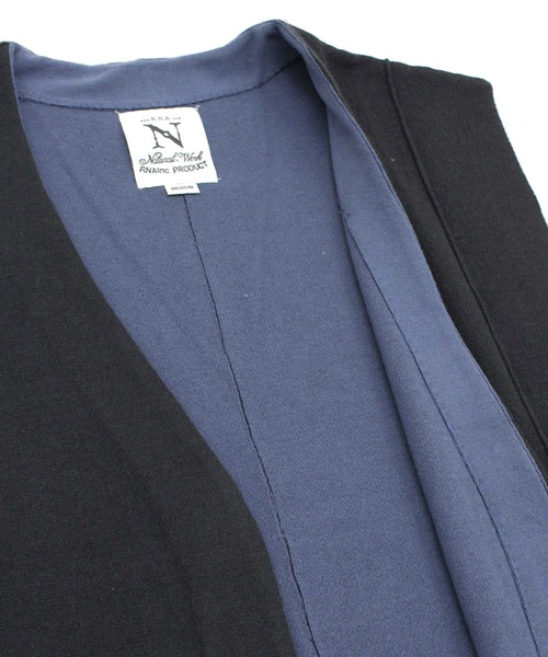 RNA-N（アールエヌエーエヌ）の「K2557 接結ロングニットジレ（カーディガン/ボレロ・レディース・スミクロ/キナリ・MEDIUM）」の9枚目の写真